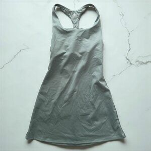 ALO YOGA Gray Active Tennis Pickleball Racerback Dress Size Small